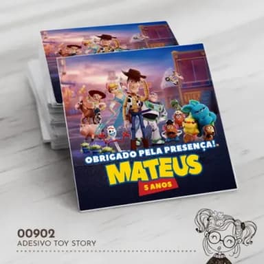 Adesivo Quadrado Toy Story - 00902