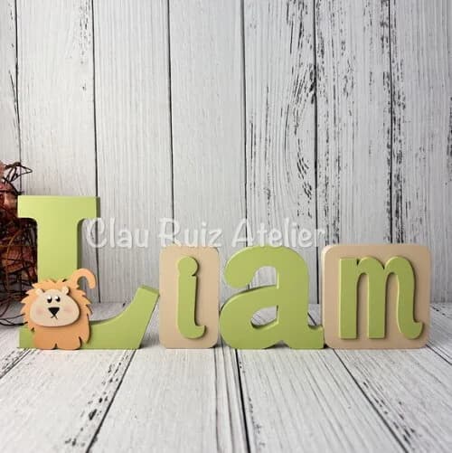 Blocos Leãozinho - Decoração de Quarto de Bebê Safari