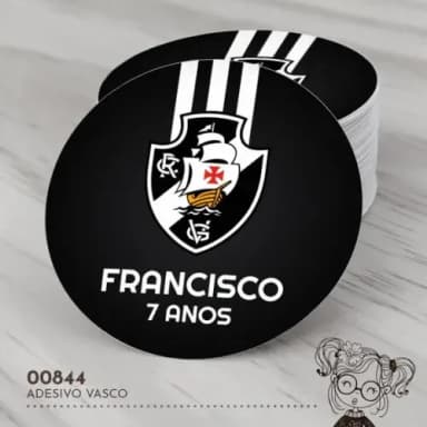 Adesivo Redondo Vasco - 00844