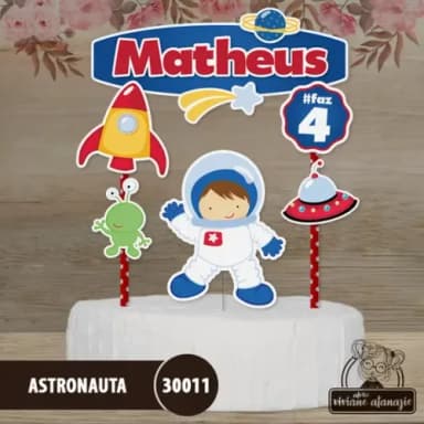 Topo de Bolo Astronauta - 30011