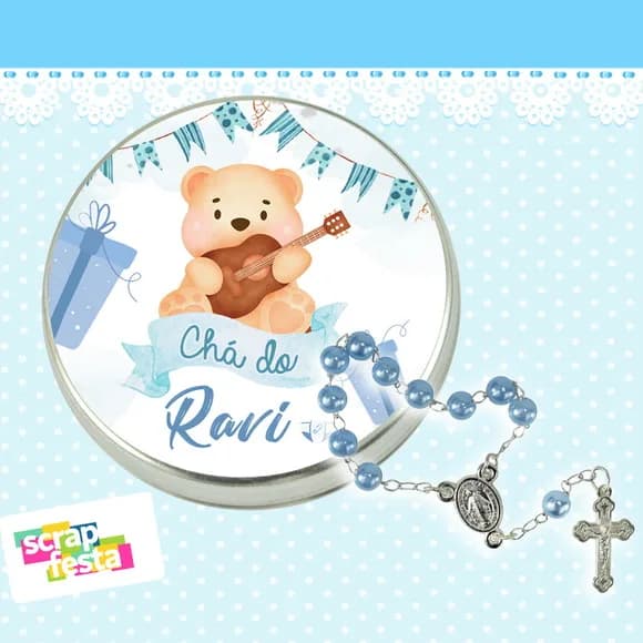 Latinhas Personalizadas Chá de Bebê Ursinho + Mini Tercinho