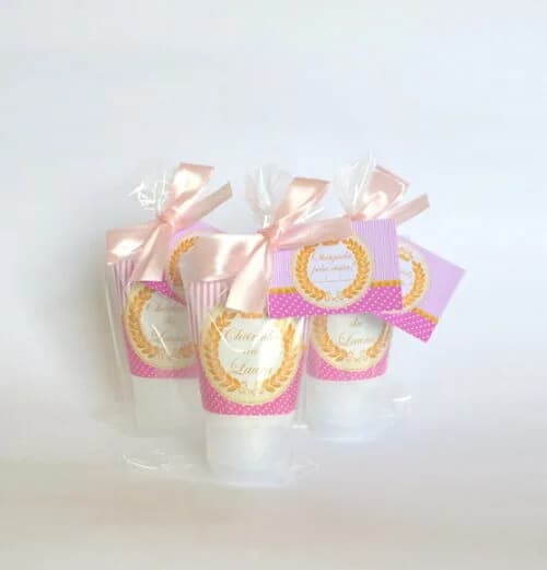 Lembrancinha Maternidade Hidratante Princesa Rosa