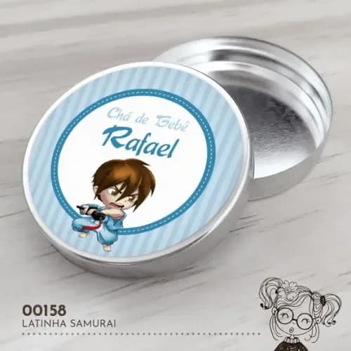 Latinha Adesivada Samurai - 00158