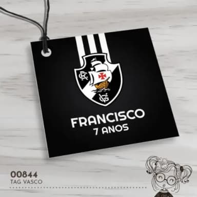 Tag Quadrada Vasco - 00844