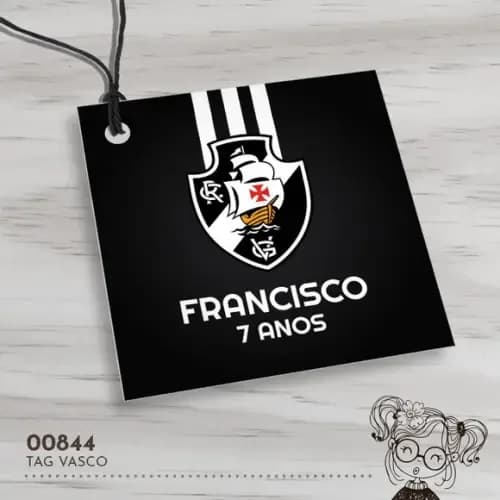 Tag Quadrada Vasco - 00844