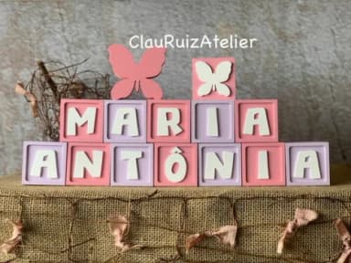 Candy Colors - Cubos 6x6cm Ts + Borboleta
