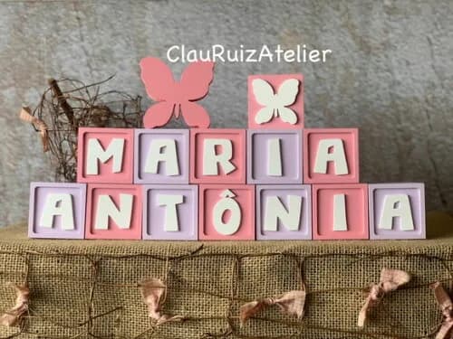 Candy Colors - Cubos 6x6cm Ts + Borboleta