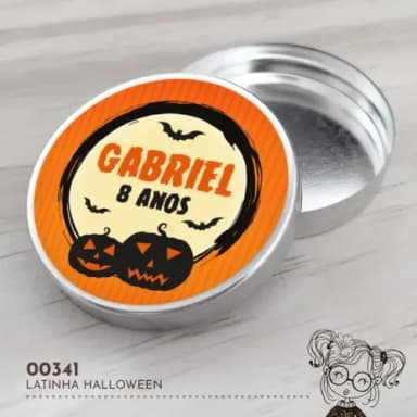 Latinha Adesivada Halloween - 00341