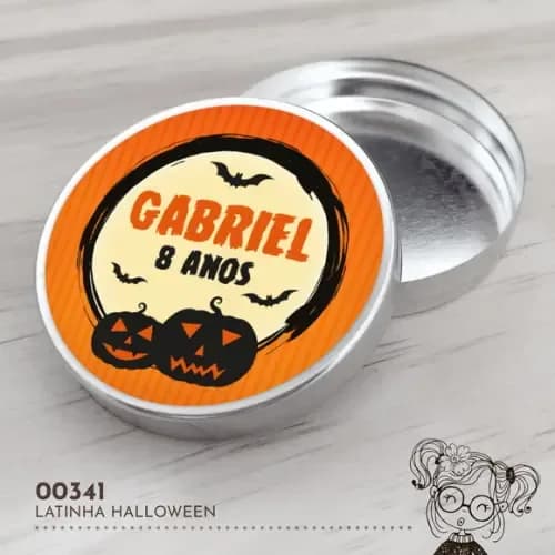 Latinha Adesivada Halloween - 00341
