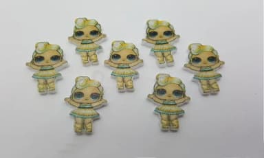 Pingente LOL Luxe em Acrílico UV de 2cm