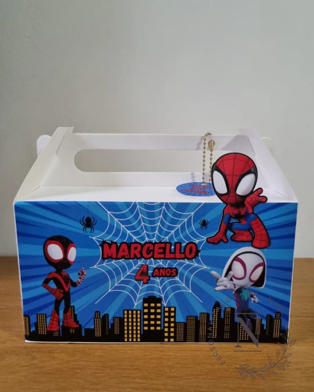 Maleta Personalizada Lembrancinha Homem-Aranha