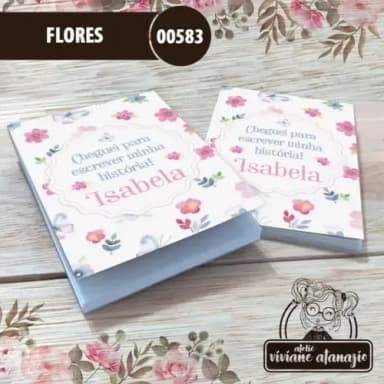 Bloquinho de Anotações Flores - 00583
