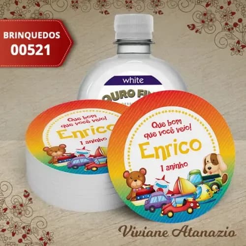 Adesivo Água Ouro Fino Brinquedos - 00521