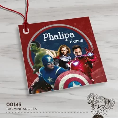 Tag Quadrada os Vingadores - 00143