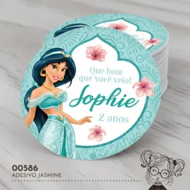 Adesivo Redondo Jasmine - 00586