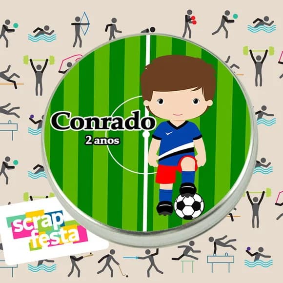 Latinhas Personalizadas Festa Futebol