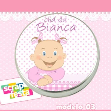 Lembrancinhas de Chá de Bebê Latinhas