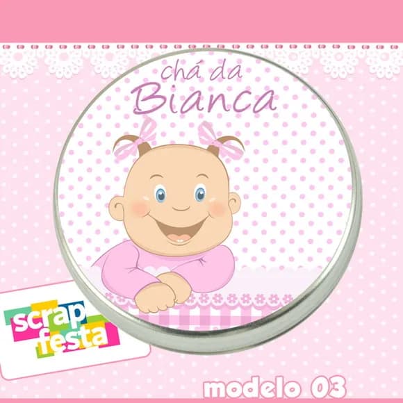 Lembrancinhas de Chá de Bebê Latinhas