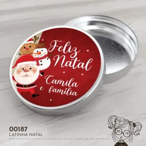 Latinha Adesivada Natal - 00187