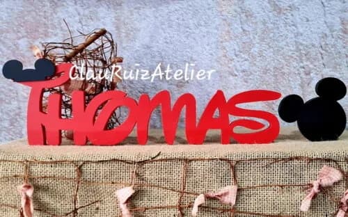 DISNEY - Letras de MDF -Nomes COM MICKEY