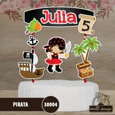 Topo de Bolo Pirata - 30004