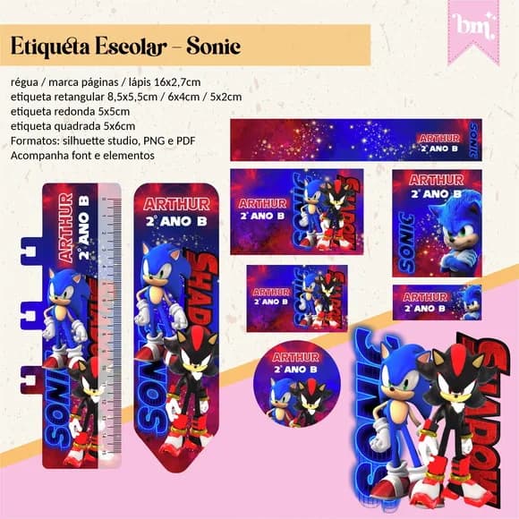 60 Etiquetas Sonic 2