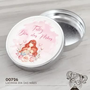 Latinha Adesivada Dia das Mães - 00726