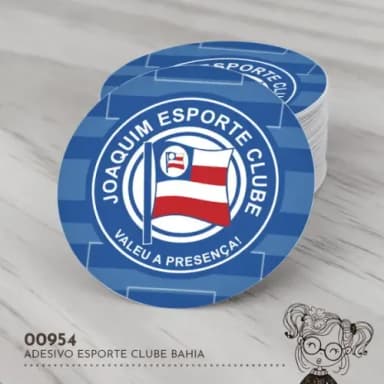 Adesivo Redondo Esporte Clube Bahia - 00954