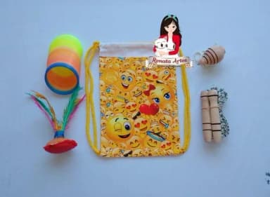 Mochila Boa Infância Tema Emoji
