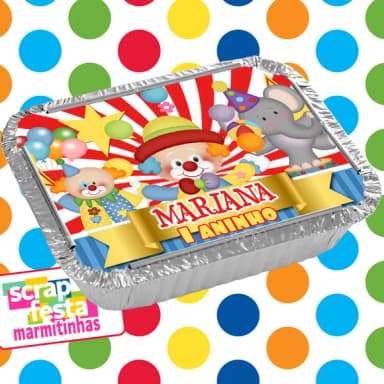 Marmitinha Personalizada Festa Circo