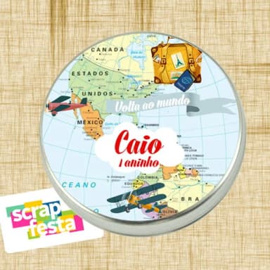 Latinhas Personalizadas Volta ao Mundo