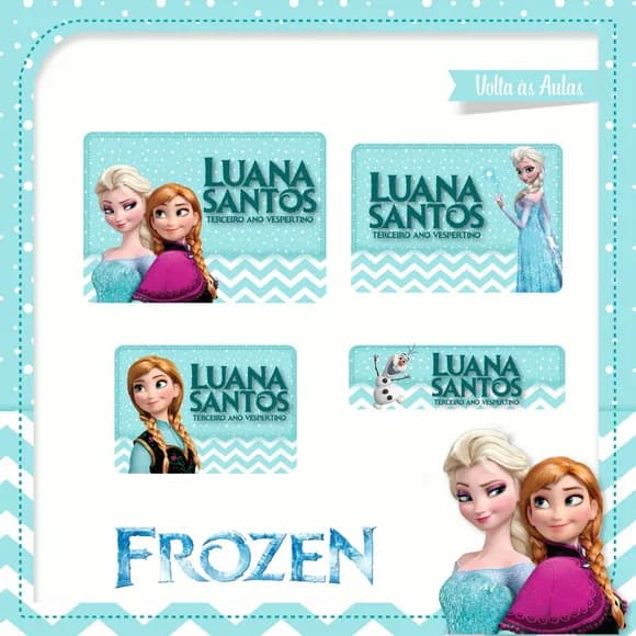 60 Etiquetas Frozen
