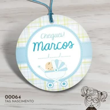 Tag Redonda Nascimento - 00064