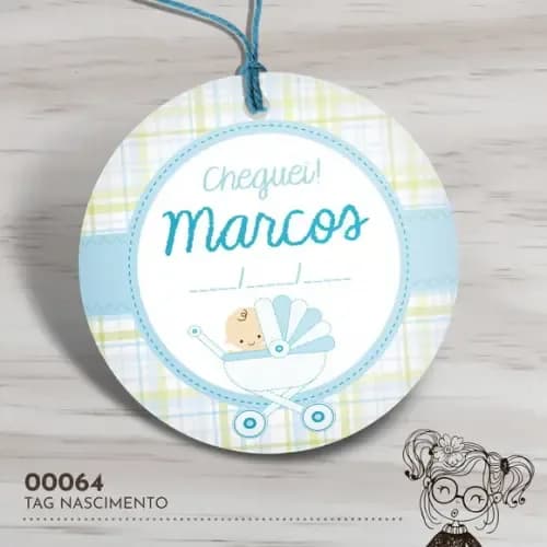 Tag Redonda Nascimento - 00064