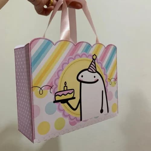 Sacolinha Sereia 14,5x18,5x6,5 Flork Rap Bardei Tiu Iu