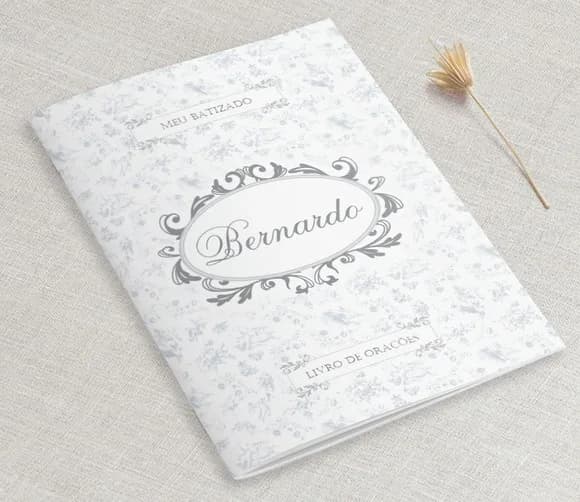Livrinho De Orações Batizado Ou Eucaristia - Toile Prata