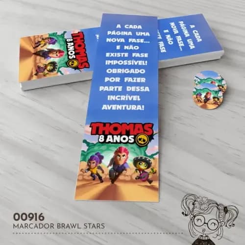 Marcador de Livro Brawl Stars - 00916