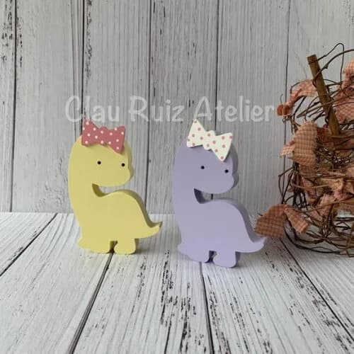 Dinossauros Baby Dupla com Laço