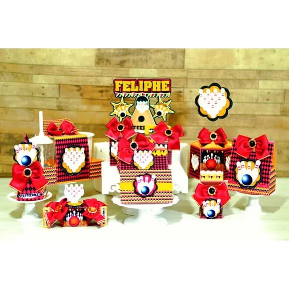 Kit 60 Lembrancinhas Boliche