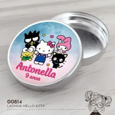 Latinha Adesivada Hello Kitty - 00814