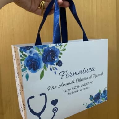 Sacolinha 14,5x18,5x6,5 Formatura Medicina