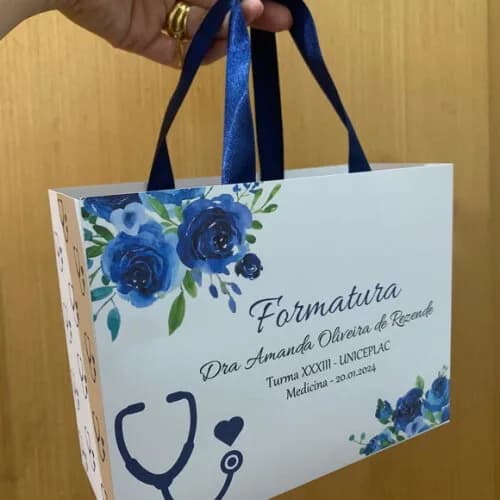 Sacolinha 14,5x18,5x6,5 Formatura Medicina
