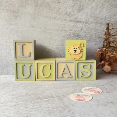 Safari Cubos 6x6cm - Decoração Bebè