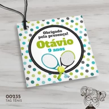 Tag Quadrada Tênis - 00235