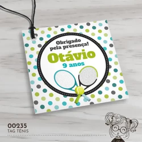 Tag Quadrada Tênis - 00235