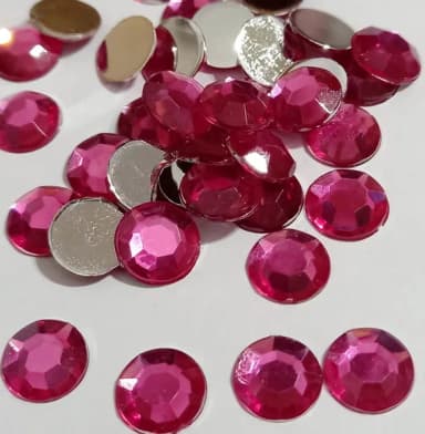 Chaton Redondo Pink 10mm - 200 Unidades