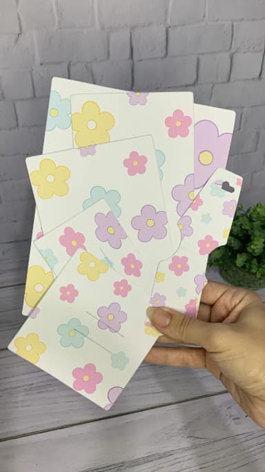 Tags/Papeletas para Laços Tema Flores