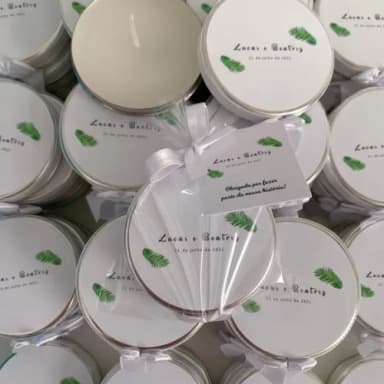 Lembrança para Casamento Vela Aromática