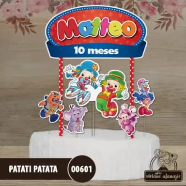 Topo de Bolo Patati Patata - 00601