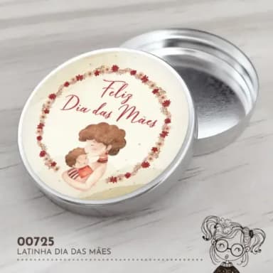 Latinha Adesivada Dia das Mães - 00725
